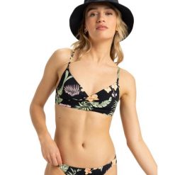 Stanik bikini typu bralette dla Kobiety PT BEACH CLASSICS Czarny. Czarne bikini Roxy, bez wzorów, z elastanu. Za 179.99 zł.
