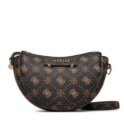 Torebka Guess. Brązowe listonoszki Guess, z aplikacjami, bez dodatków. Za 469.99 zł.