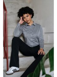 &Co Woman Bluzka "Lotte" w kolorze szarym rozmiar: S. Szare bluzki &Co Woman, s, bez wzorów, bez kołnierzyka, bez ramiączek. Za 117.17 zł.