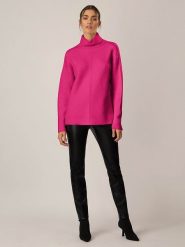 APART Golf w kolorze różowym rozmiar: 40/42. Różowe swetry Apart, bez wzorów, z kaszmiru, bez ramiączek. Za 254.14 zł.