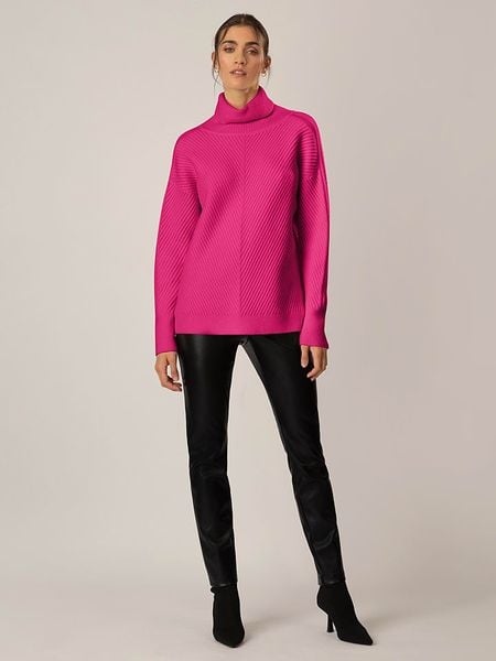 APART Golf w kolorze różowym rozmiar: 40/42. Różowe swetry Apart, bez wzorów, z kaszmiru, bez ramiączek. Za 254.14 zł.