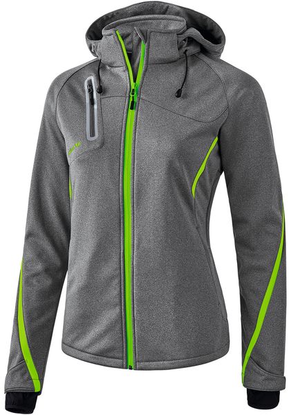 Kurtka damska Erima softshell fonction. Szare kurtki przejściowe sportowe Erima, m, bez wzorów, z materiału, z kapturem, trekkingowe. Za 384.50 zł.