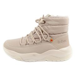 Śniegowce Ocieplane Lee Cooper LCJ-24-03-3065L beżowe beżowy. Brązowe śniegowce bez wzorów, z materiału, przed kolano, bez zapięcia. Za 290.53 zł.