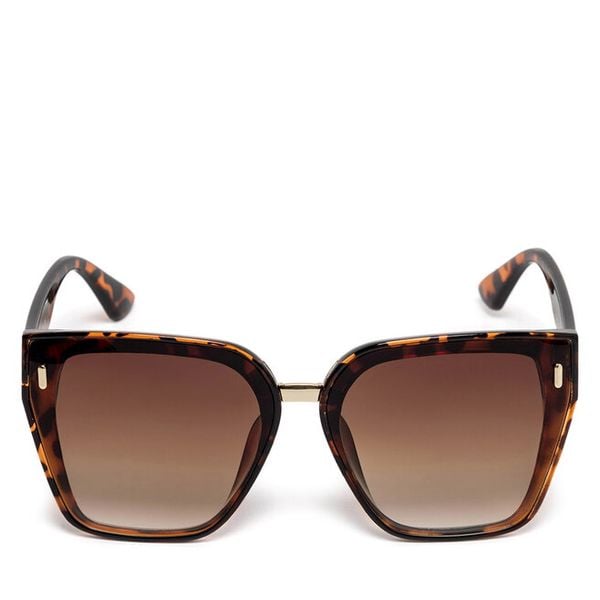 Okulary przeciwsłoneczne Jenny Fairy. Brązowe okulary przeciwsłoneczne Jenny Fairy, bez wzorów. Za 39.99 zł.