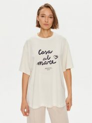 Weekend Max Mara T-Shirt Xanadu 2425946041600 Écru Oversize. T-shirty Weekend Max Mara, l, bez wzorów, z bawełny, bez kołnierzyka, bez ramiączek. Za 419.99 zł.