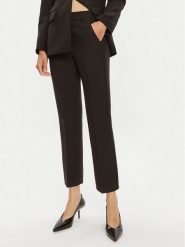 Weekend Max Mara Spodnie materiałowe Freda 2425136031 Czarny Regular Fit. Czarne spodnie materiałowe Weekend Max Mara, bez wzorów, z materiału. Za 469.99 zł.