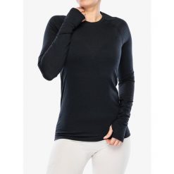 Bluza termoaktywna damska Houdini Desoli Light Crew. Czarne bielizna termoaktywna damska Houdini, na zimę, s, bez wzorów, bez kaptura, narciarskie. Za 371.99 zł.