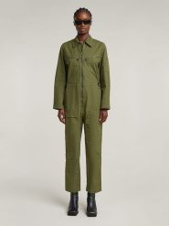 G-Star Kombinezon w kolorze khaki rozmiar: S. Brązowe kombinezony G-Star, s, bez wzorów, z bawełny, retro, bez kołnierzyka, bez ramiączek. Za 674.95 zł.