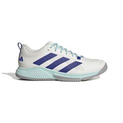 Buty halowe adidas Court Team Bounce 2.0. Białe buty sportowe lifestyle adidas, bez wzorów, bez zapięcia, do koszykówki. W wyprzedaży za 362.55 zł.