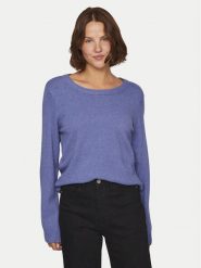 Vila Sweter Ril 14054177 Niebieski Regular Fit. Niebieskie swetry Vila, xs, bez wzorów, z syntetyku, bez ramiączek. Za 69.99 zł.