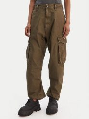 G-Star Raw Spodnie materiałowe D28756-D388 Zielony Boyfriend Fit. Zielone spodnie materiałowe G-Star Raw, bez wzorów, z bawełny, retro. Za 509.99 zł.