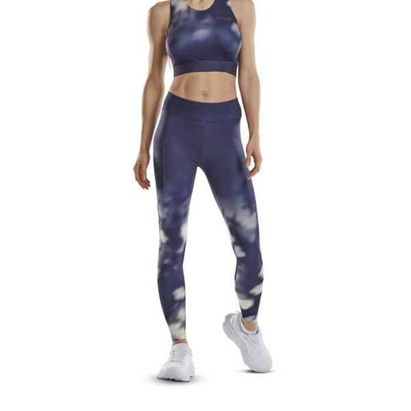 Długie legginsy sportowe do biegania CEP limitowana kolekcja Bloom damskie. Białe legginsy CEP, bez wzorów, sportowe, długie. Za 349.00 zł.