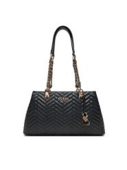 Guess Torebka HWQG95 08090 Czarny. Czarne torebki klasyczne Guess, z aplikacjami, ze skóry, bez dodatków. Za 399.99 zł.