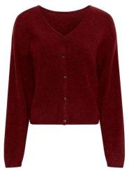 MOSS COPENHAGEN Kardigan "Milania" w kolorze bordowym rozmiar: XS/S. Czerwone swetry Moss Copenhagen, s, bez wzorów, z poliamidu, bez ramiączek. Za 222.94 zł.