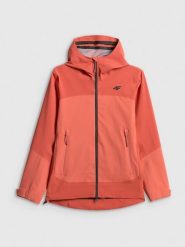 4F Kurtka trekkingowa przeciwdeszczowa membrana 20000 damska - czerwona XXL. Czerwone kurtki 4f, na lato, l, bez wzorów, z tkaniny, bez kaptura. Za 699.99 zł.