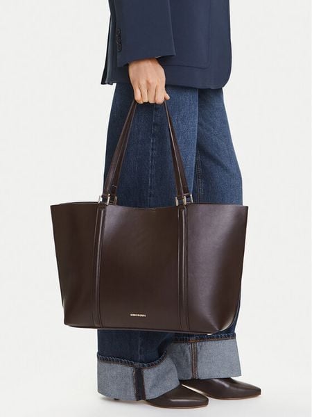 GINO ROSSI Torebka CEO-YANAY Brązowy. Brązowe shopper bag Gino Rossi, bez wzorów, z materiału, bez dodatków. Za 279.99 zł.