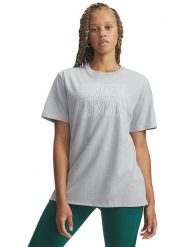 Under Armour Koszulka w kolorze szarym rozmiar: L. Szare t-shirty sportowe Under Armour, l, bez wzorów, z bawełny, bez ramiączek, outdoorowe. Za 77.95 zł.