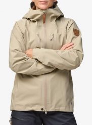 Kurtka damska Fjallraven Keb GTX Jacket. Brązowe kurtki Fjällräven, l, bez wzorów, z gore-texu, eleganckie, bez kaptura. Za 2,674.90 zł.