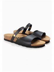 BAYTON Klapki "Marina" w kolorze czarnym rozmiar: 38. Czarne klapki Bayton, bez wzorów, klasyczne, z otwartym noskiem, bez obcasa, bez zapięcia. Za 122.09 zł.