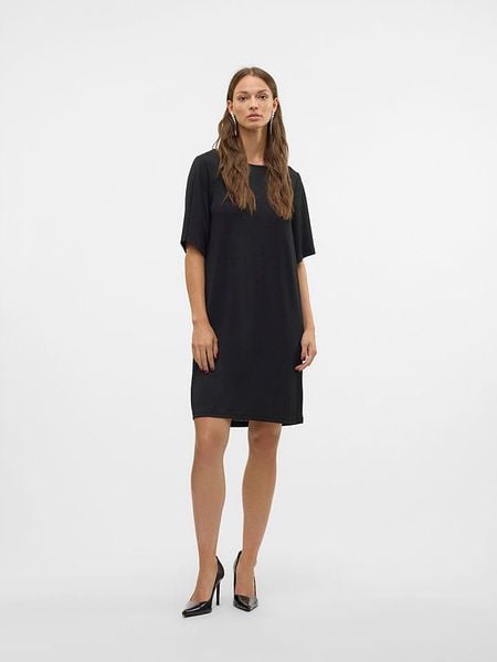 Vero Moda Sukienka w kolorze czarnym rozmiar: L. Czarne sukienki Vero Moda, l, bez wzorów, bez kołnierzyka, bez ramiączek, midi. Za 57.06 zł.