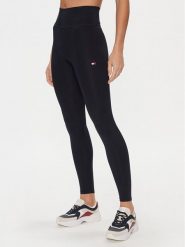 Tommy Hilfiger Legginsy Essentials Flag WW0WW41083 Granatowy Slim Fit. Niebieskie legginsy Tommy Hilfiger, bez wzorów, z syntetyku. Za 139.99 zł.
