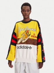 Adidas Bluza Archive Cycling JW0147 Żółty Oversize. Żółte bluzy bez kaptura adidas, xs, bez wzorów, z bawełny, bez kaptura. Za 639.99 zł.