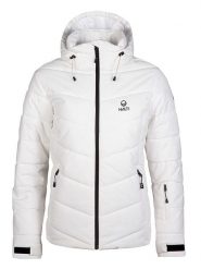 Halti Kurtka narciarska "Mellow" w kolorze białym rozmiar: 40. Białe kurtki narciarskie Halti, bez wzorów, bez kaptura, narciarskie. Za 397.83 zł.