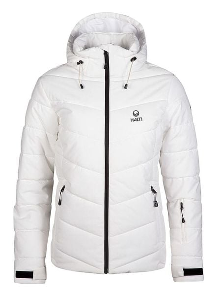Halti Kurtka narciarska "Mellow" w kolorze białym rozmiar: 40. Białe kurtki narciarskie Halti, bez wzorów, bez kaptura, narciarskie. Za 397.83 zł.