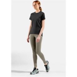 Legginsy damskie Odlo ASCENT MEDIUM SUPPORT Tights. Zielone legginsy ODLO, bez wzorów, sportowe. W wyprzedaży za 386.99 zł.