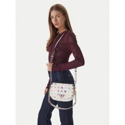 Torebka Guess. Białe torebki klasyczne Guess, z aplikacjami, klasyczne, bez dodatków. Za 659.99 zł.