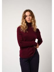 AUTHENTIC CASHMERE Kaszmirowy golf "Suzie" w kolorze bordowym rozmiar: XXL. Czerwone swetry AUTHENTIC CASHMERE, xxl, bez wzorów, z kaszmiru, bez ramiączek. Za 502.76 zł.