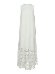 YAS Sukienka letnia Twigsy 26037703 Biały Relaxed Fit. Białe sukienki YAS, bez wzorów, z lyocellu, bez kołnierzyka, bez ramiączek. Za 499.99 zł.