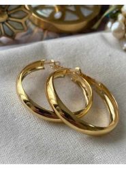 Luseera Pozłacane kolczyki-kreole rozmiar: onesize. Żółte kolczyki Luseera, pozłacane. Za 34.99 zł.