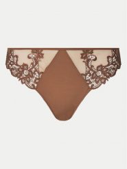 Simone Pérèle Stringi Saga 15C700 Brązowy. Brązowe stringi Simone Pérèle, bez wzorów, z syntetyku. Za 169.99 zł.