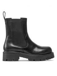 Vagabond Sztyblety Cosmo 2.0 5249-601-20 Czarny. Czarne botki Vagabond Shoemakers, bez wzorów, ze skóry, bez obcasa, na płaskiej podeszwie, bez zapięcia. Za 419.99 zł.
