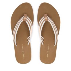 Japonki Tommy Hilfiger. Brązowe japonki Tommy Hilfiger, bez wzorów. Za 189.99 zł.