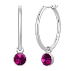 Lulu & Jane Kolczyki z mosiadzu w kolorze srebrnym z krysztalem 1 ct Damski. Szare kolczyki Lulu & Jane, z kryształem, srebrne. Za 149.99 zł.