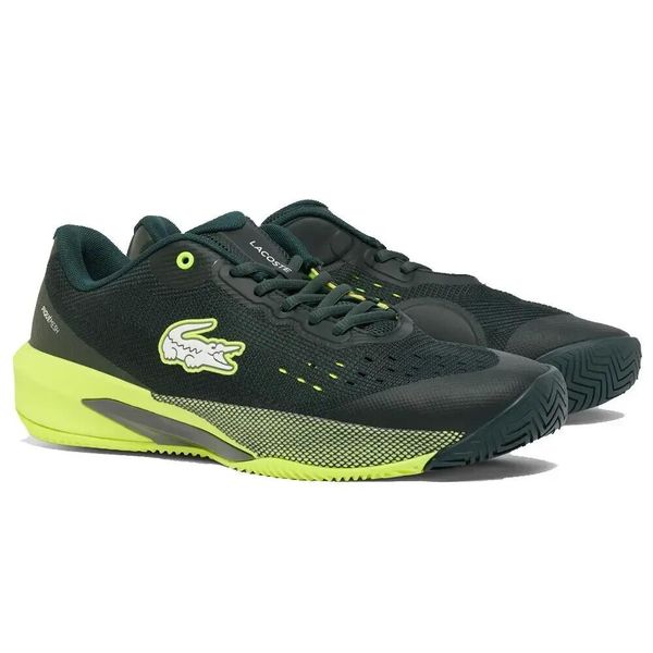 Buty do tenisa Lacoste AG-LT Evo. Czarne buty treningowe Lacoste, bez wzorów, z materiału, bez zapięcia, na fitness i siłownię. Za 533.50 zł.