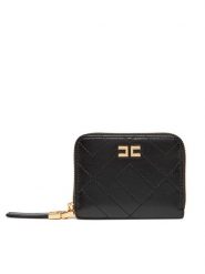 Elisabetta Franchi Mały Portfel Damski PF-87A-52E2-V150 Czarny. Czarne portfele Elisabetta Franchi, bez wzorów, ze skóry. Za 649.99 zł.