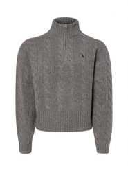 Polo Ralph Lauren sweter z dzianiny z zawartością kaszmiru Kobiety Wełna szary, S. Szare swetry Polo Ralph Lauren, s, bez wzorów, z dzianiny, klasyczne, bez ramiączek. Za 1,299.95 zł.