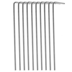 Śledzie do namiotu 10 szt. 17,5 cm stalowe szpilki namiotowe. Szare szpilki Springos, bez wzorów, sportowe, bez obcasa, na szpilce, bez zapięcia. Za 6.99 zł.