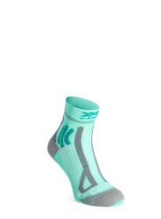 Skarpety biegowe damskie X-Socks Trail Run Energy 4.0. Zielone skarpetki X-Socks, bez wzorów, z elastanu. Za 70.00 zł.