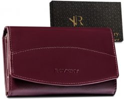 Portfel damski skórzany R-RD-36-GCL Plum. Portfele ROVICKY, bez wzorów. Za 85.99 zł.