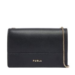 Torebka Furla. Czarne torebki klasyczne Furla, bez wzorów, klasyczne, bez dodatków. Za 584.99 zł.
