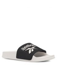 Reebok Klapki Fulgere Slide HR0688 Czarny. Czarne klapki Reebok, bez wzorów, z tworzywa sztucznego, bez obcasa, bez zapięcia. Za 89.99 zł.