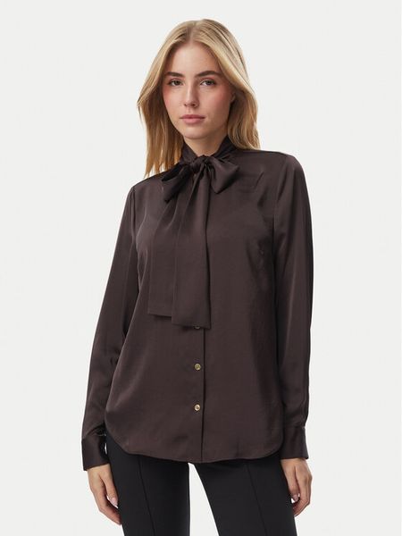 MICHAEL Michael Kors Koszula MF640I8AYJ Brązowy ciemny Regular Fit. Brązowe koszule MICHAEL Michael Kors, m, bez wzorów, bez kołnierzyka, bez ramiączek. Za 859.99 zł.