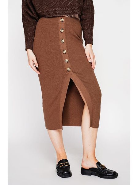 C& Jo Spódnica w kolorze karmelowym rozmiar: 38. Brązowe spódnice C& Jo, na co dzień, bez wzorów, klasyczne, midi, proste. Za 108.99 zł.