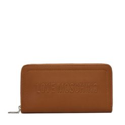 Portfel LOVE MOSCHINO. Brązowe portfele Love Moschino, bez wzorów. Za 459.99 zł.