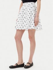 KARL LAGERFELD Spódnica trapezowa A2W12029 Biały Regular Fit. Białe spódnice KARL LAGERFELD, bez wzorów, z bawełny, trapezowe. Za 679.99 zł.