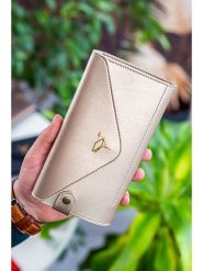 MORI Portfel w kolorze złotym - 20 x 10 x 3 cm rozmiar: onesize. Żółte portfele MORI, bez wzorów, z materiału. Za 65.99 zł.